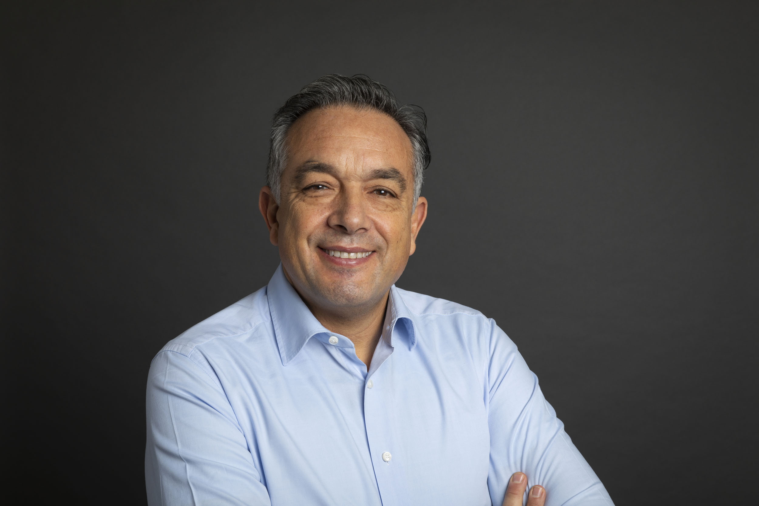 Portrait corporate en studio mobile de M. Laurent Bendavid, Président du Groupe Alliance Healthcare France.